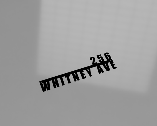 Horizontal House Address Sign