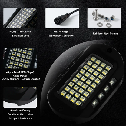 Led Rock Lights - RGBW