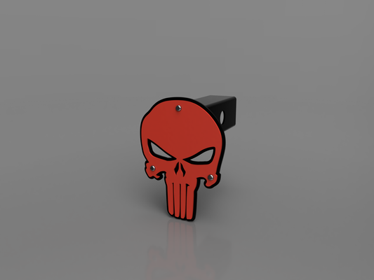Punisher Hitch Cover 2 Layer | 2" Receiver | Raw or Powder Coated