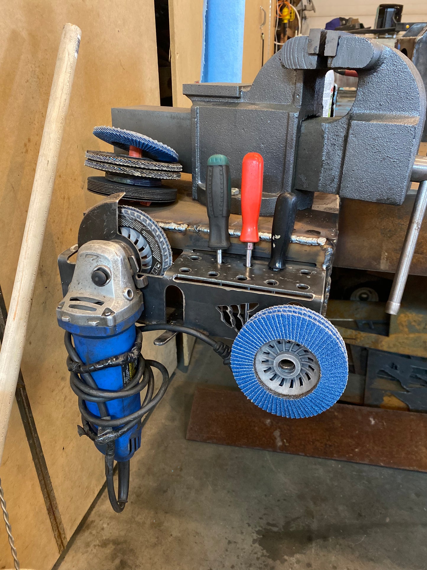 4.5" Wall Mounted Grinder Holder (Milwaukee Drill Holder)